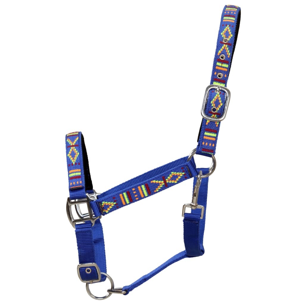Head Collars 2 pcs for Horse Nylon Size Pony Blue